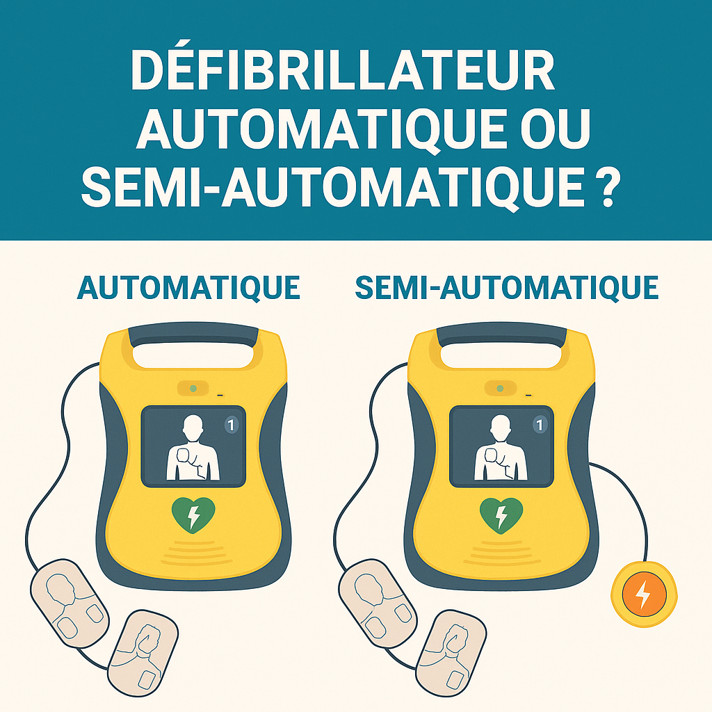 Défibrillateur automatique ou semi-automatique