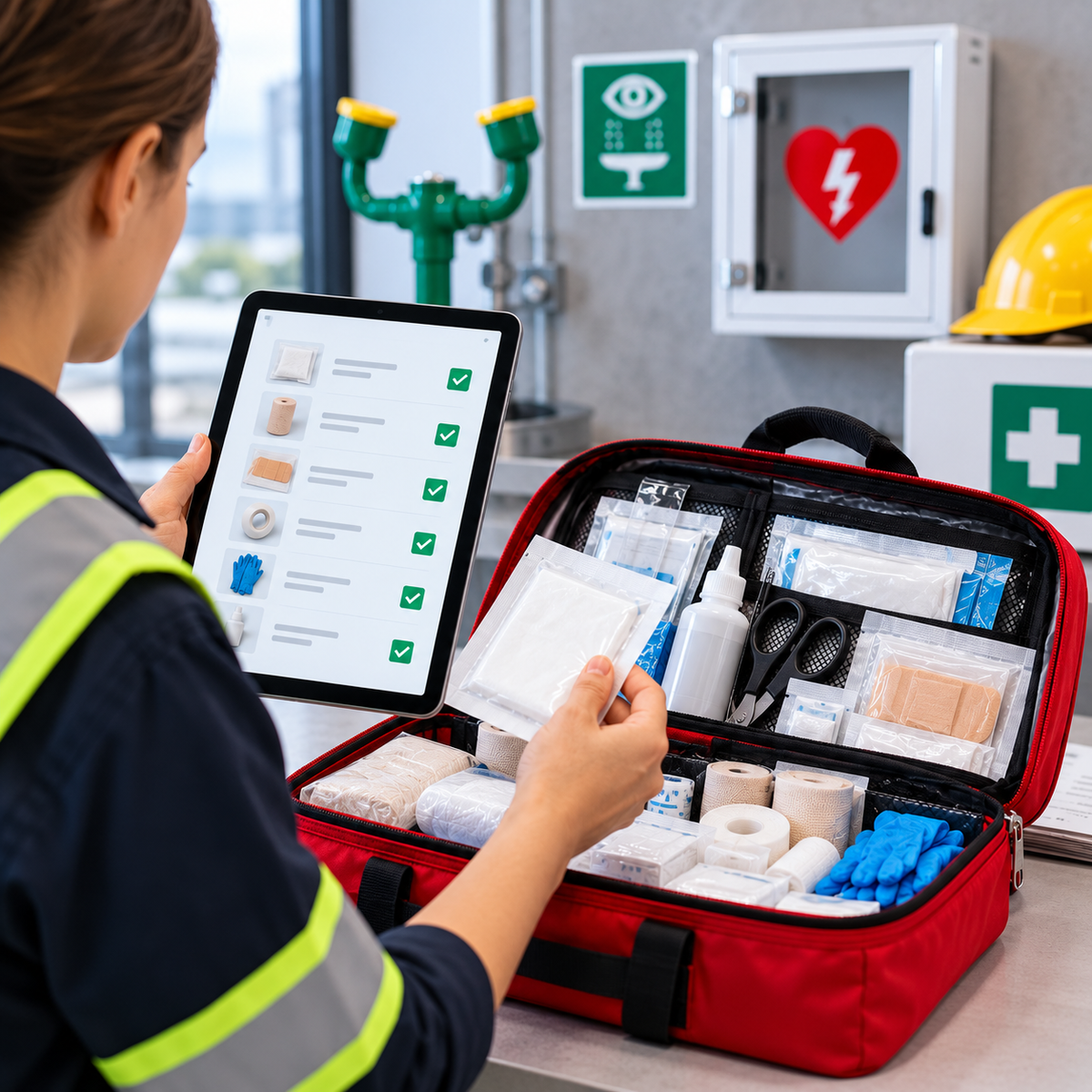 Auto-vérification des trousses de premiers soins