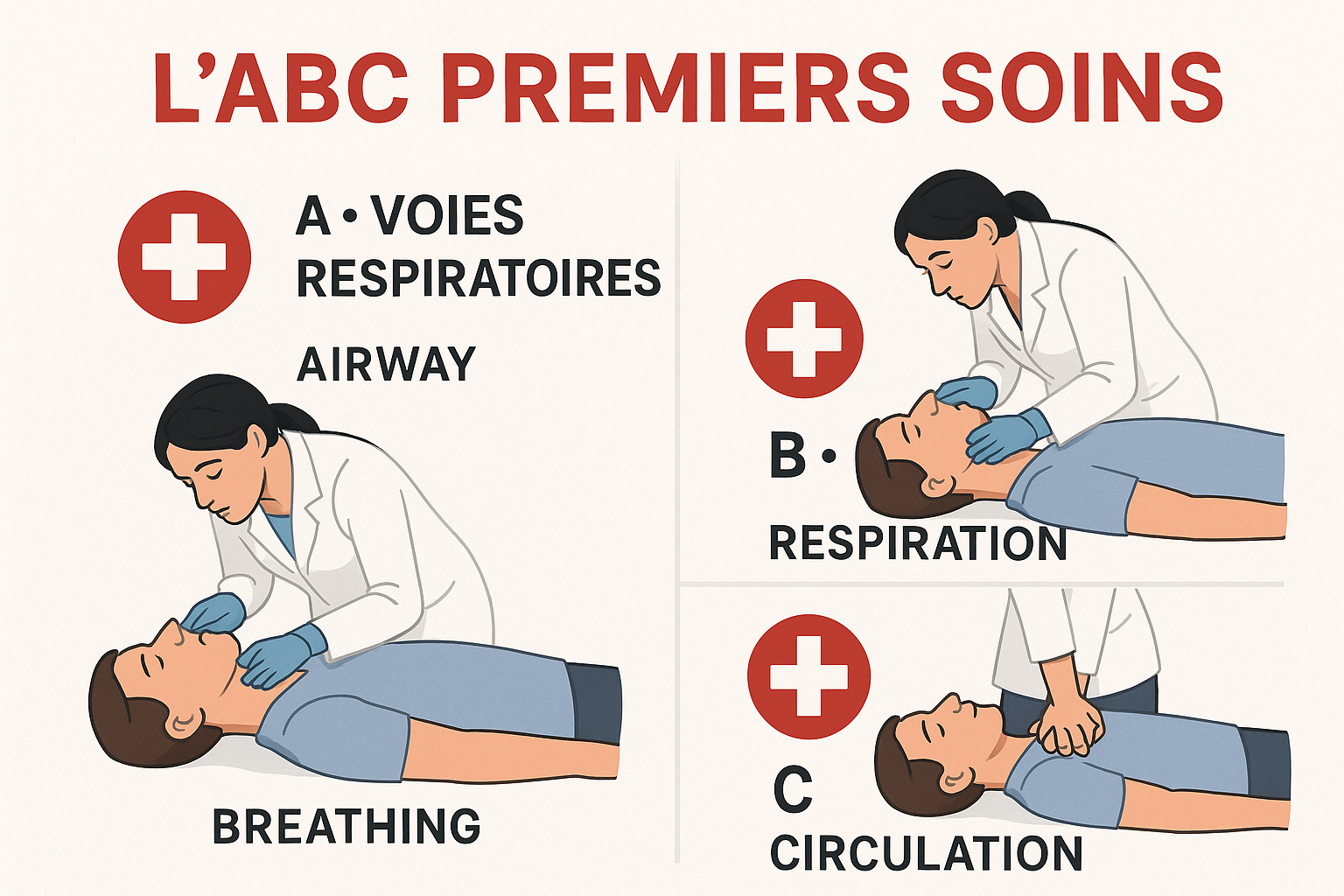 L’ABC en premiers soins : la base pour sauver une vie