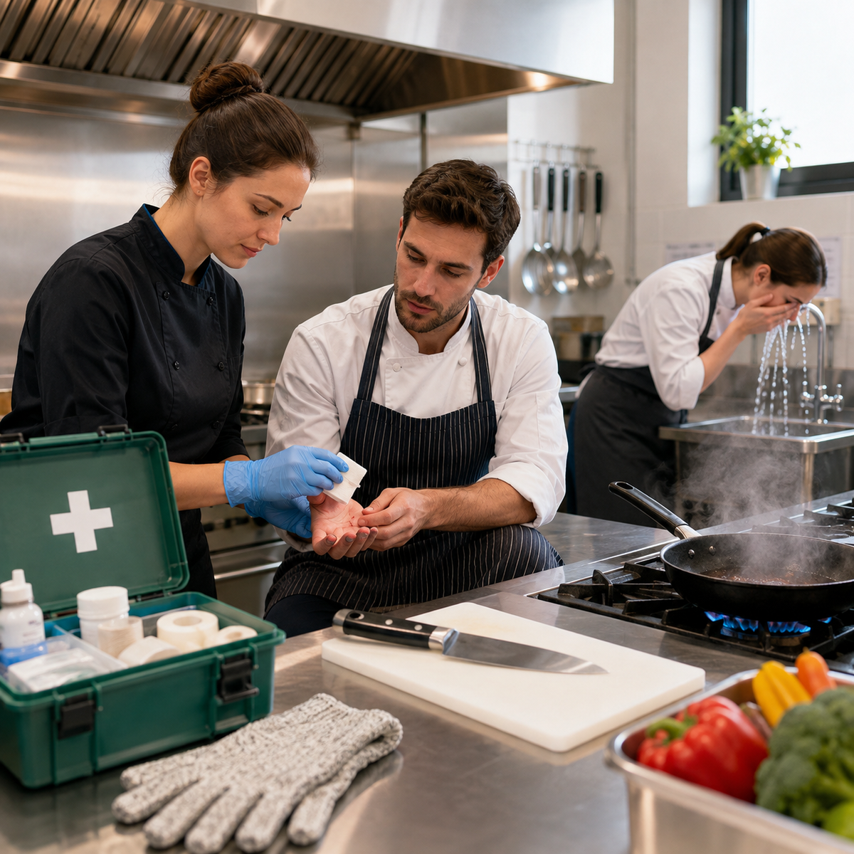 Premiers soins en cuisine et restauration