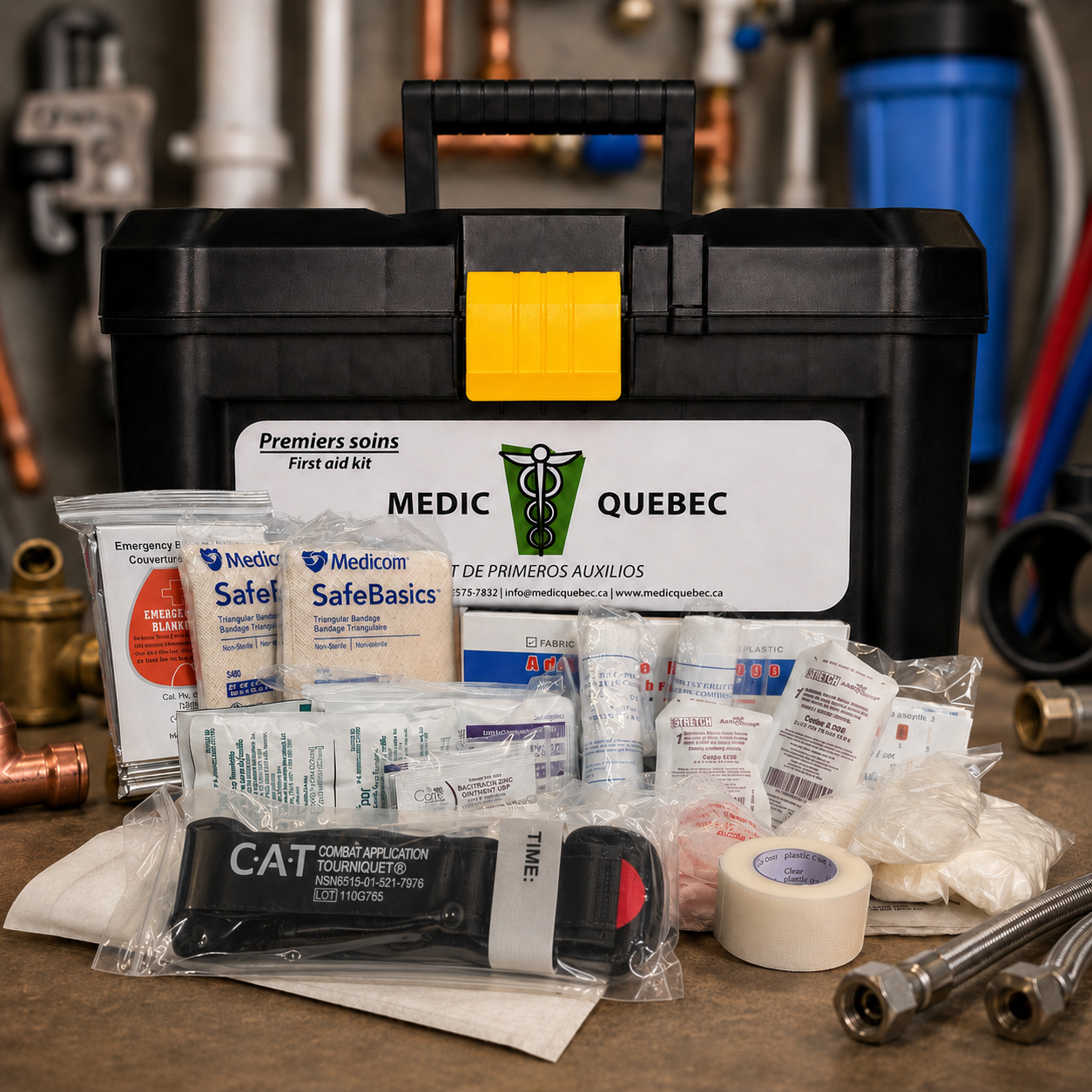 Trousse de premiers soins pour entreprise de base SST risque faible-modéré CAN/CSA Z1220 (Type 2)