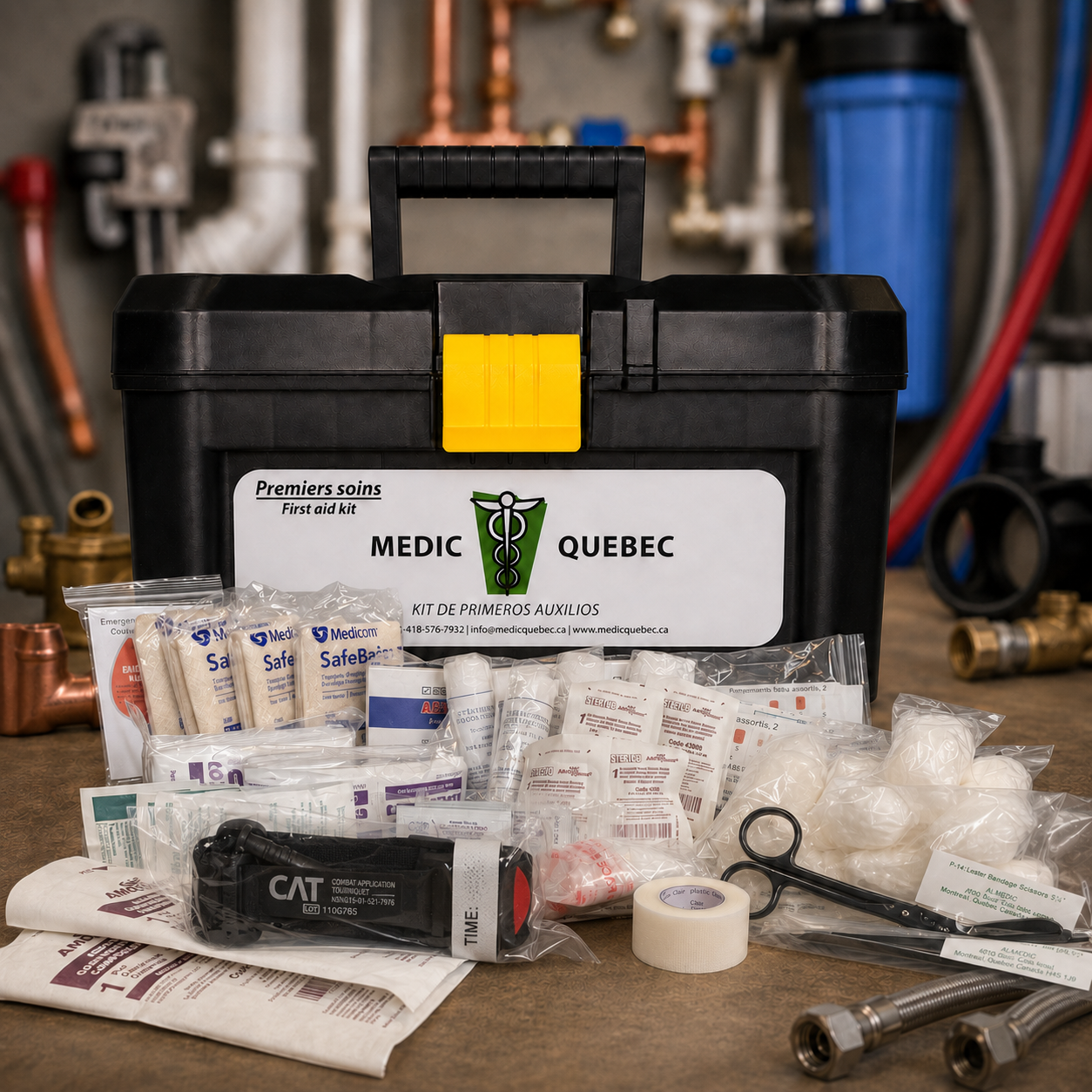 Trousse de premiers soins pour entreprise de base SST risque faible-modéré CAN/CSA Z1220 (Type 2)