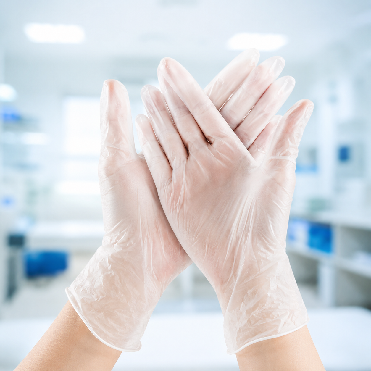 Paire de gants d'examen en sachet