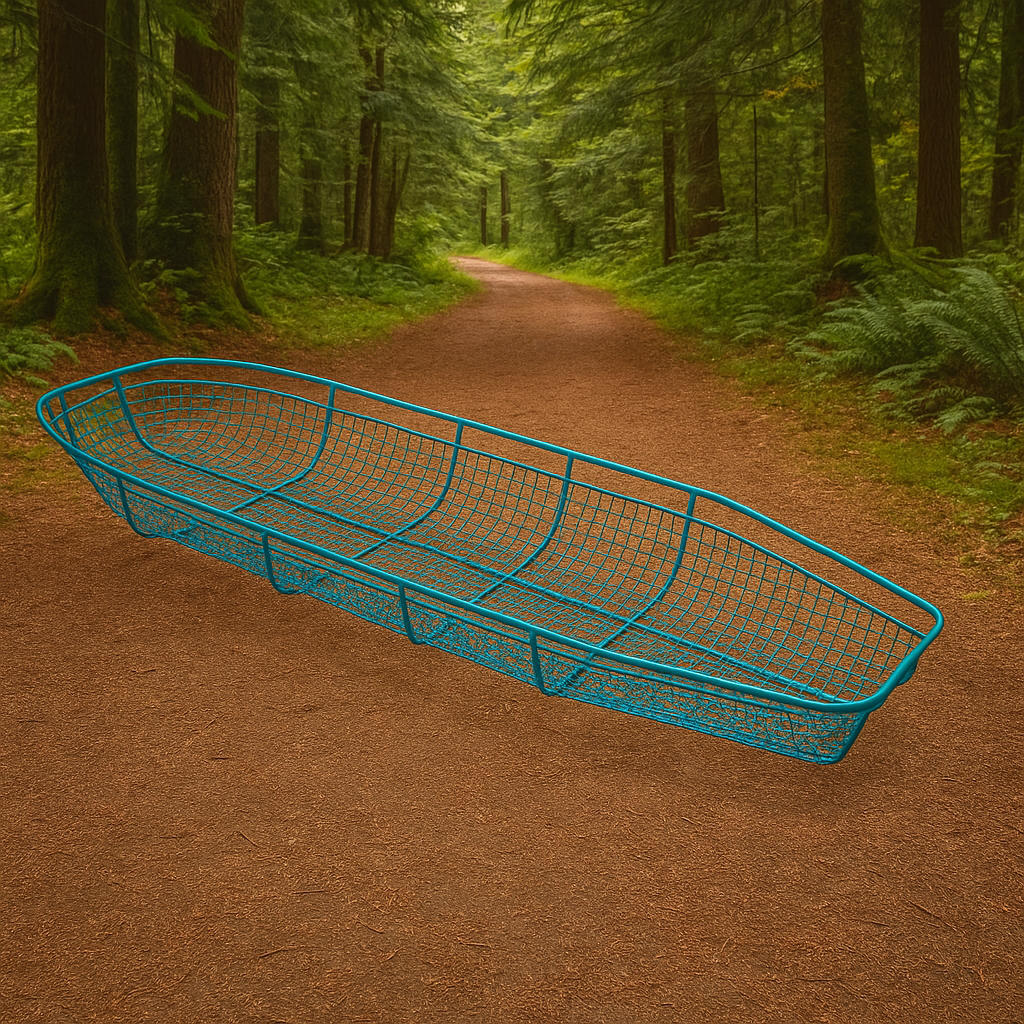 Panier d'évacuation en treillis métallique