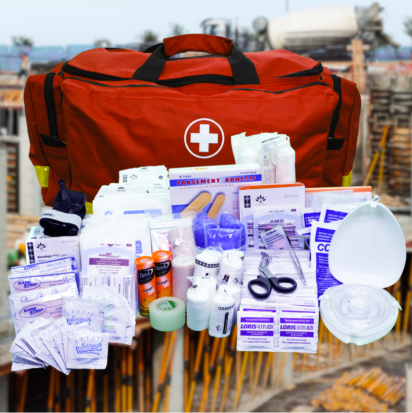 Trousse de premiers soins TRAUMA intermédiaire pour entreprise SST à risque élevé CAN/CSA Z1220-24 - Type 3