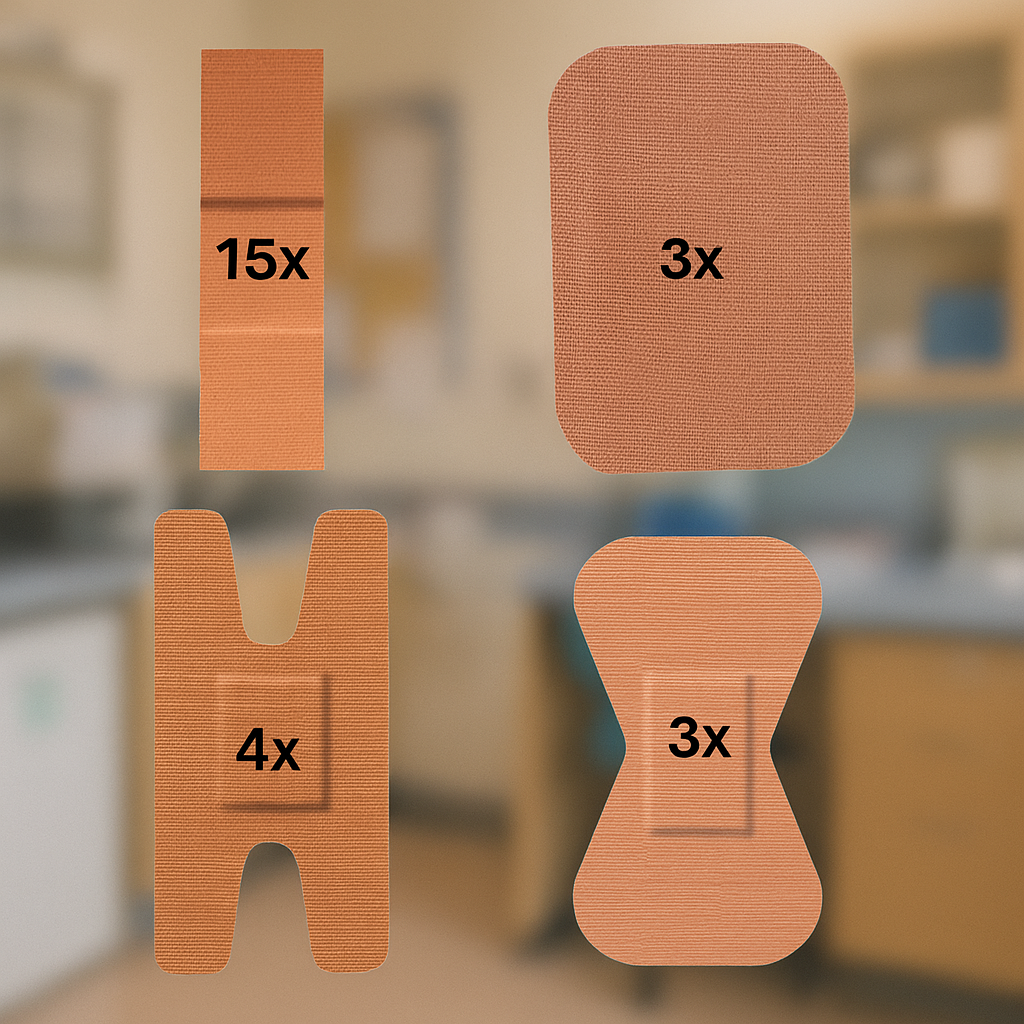 Pansements tissus assortis 1 (25)