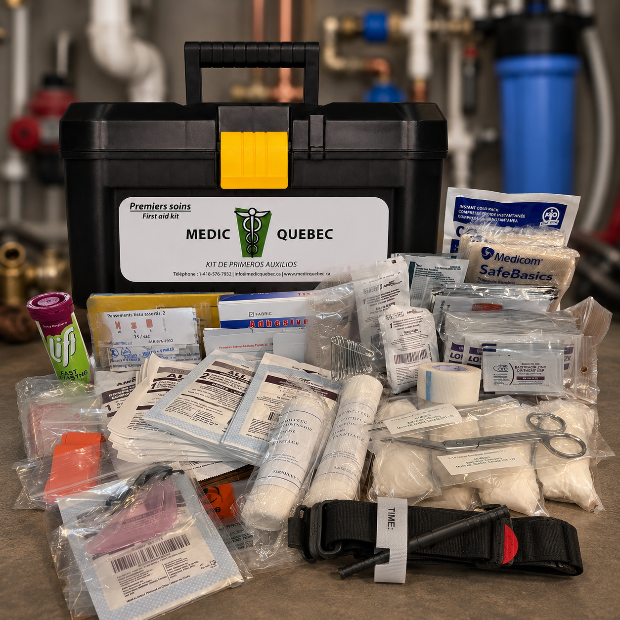 Coffre de premiers soins STANLEY intermédiaire pour entreprise SST à risque élevé CAN/CSA Z1220-24 - Type 3